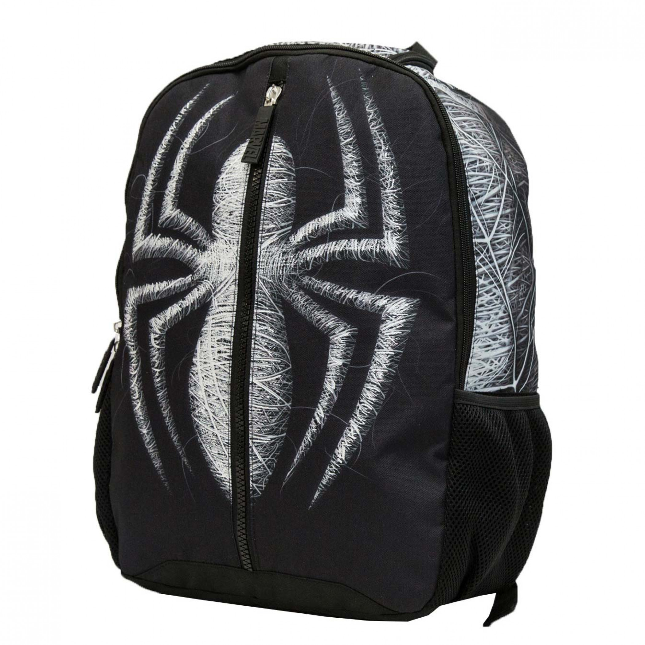 Spider-Man Black Center Zip Backpack